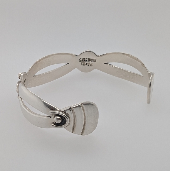 Vintage Sterling Silver Taxco Cuff - Picture 6 of 10